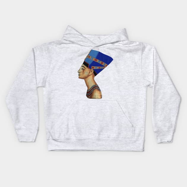 queen of egypt nefertiti Kids Hoodie by ArtKsenia